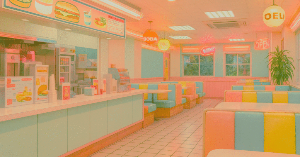 ドリームコア　ハンバーガーショップ