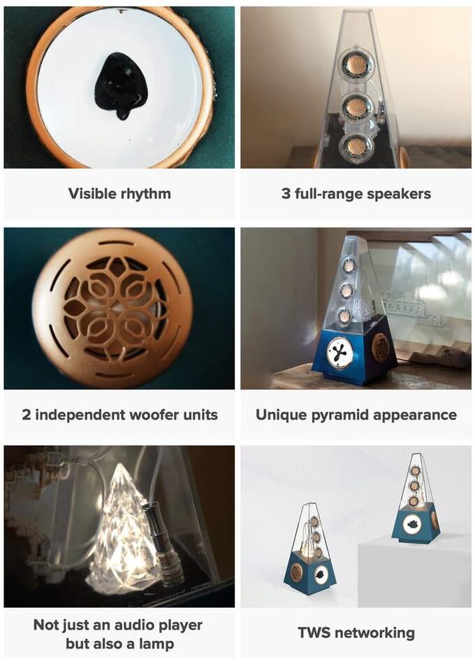 海外の磁性流体オブジェ
ceberg Crystal Music Speaker