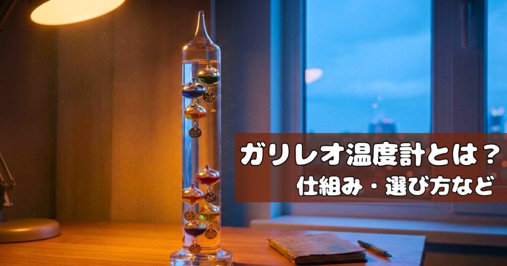 ガリレオ温度計とは？仕組み・選び方など